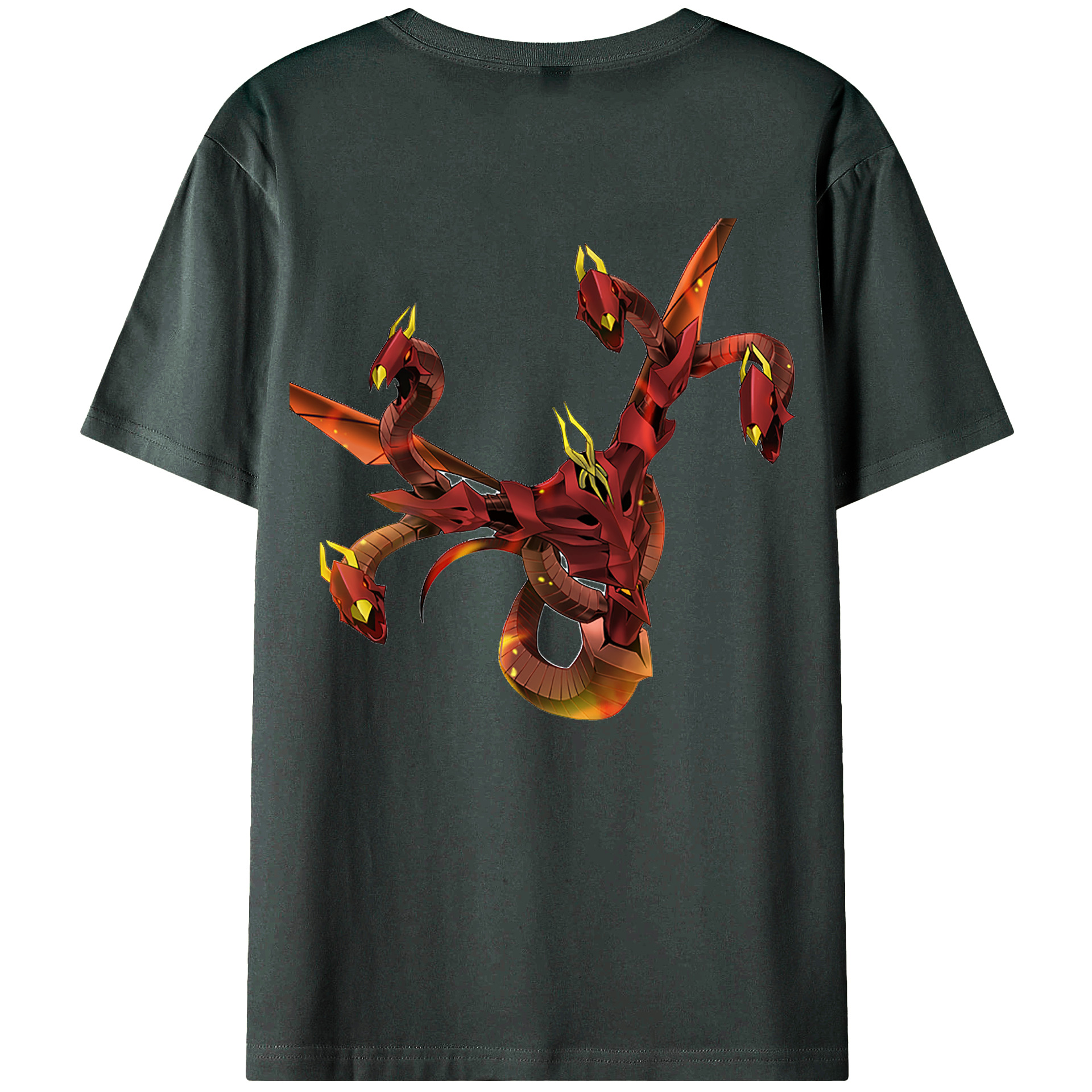 （画像用） 遊☆戯☆王 Yu-Gi-Oh! 綿100％ メンズ半袖Tシャツ（バックプリント） 通気性